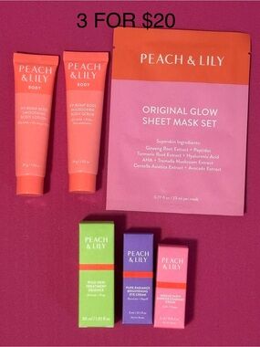 🌟Peach & Lily Skincare Sample Bundle
